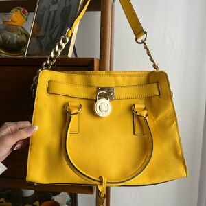 Vintage Michael Kors Yellow Leather Bag
